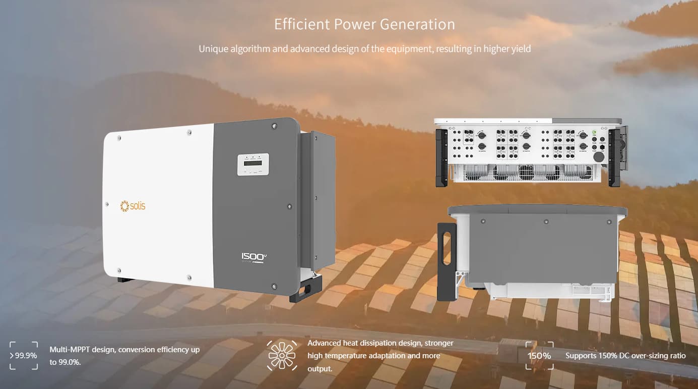 inverter three phase 800V solar grid tied system