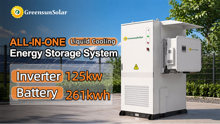 125KW PCS 261KWH Lithium Ion Battery Solution 261KWH liuquid cooling BESS solution