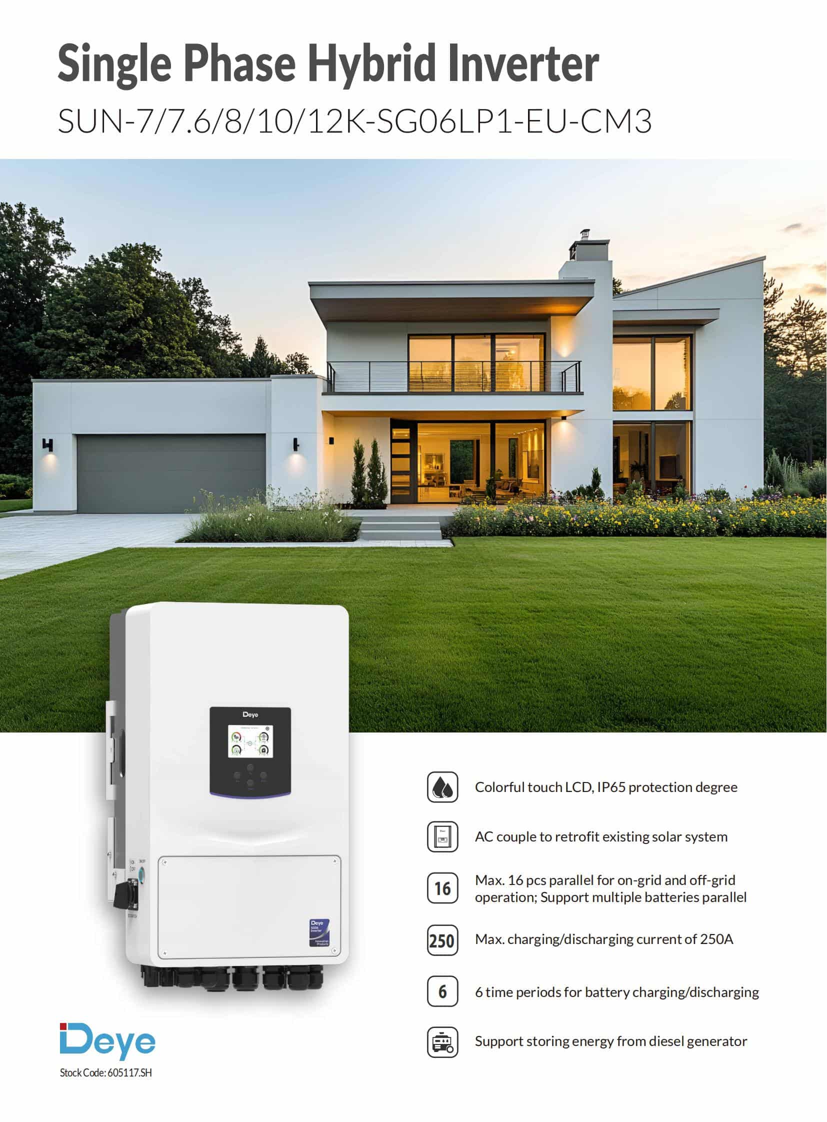 Deye Single phase hybrid inverter hybrid inverter