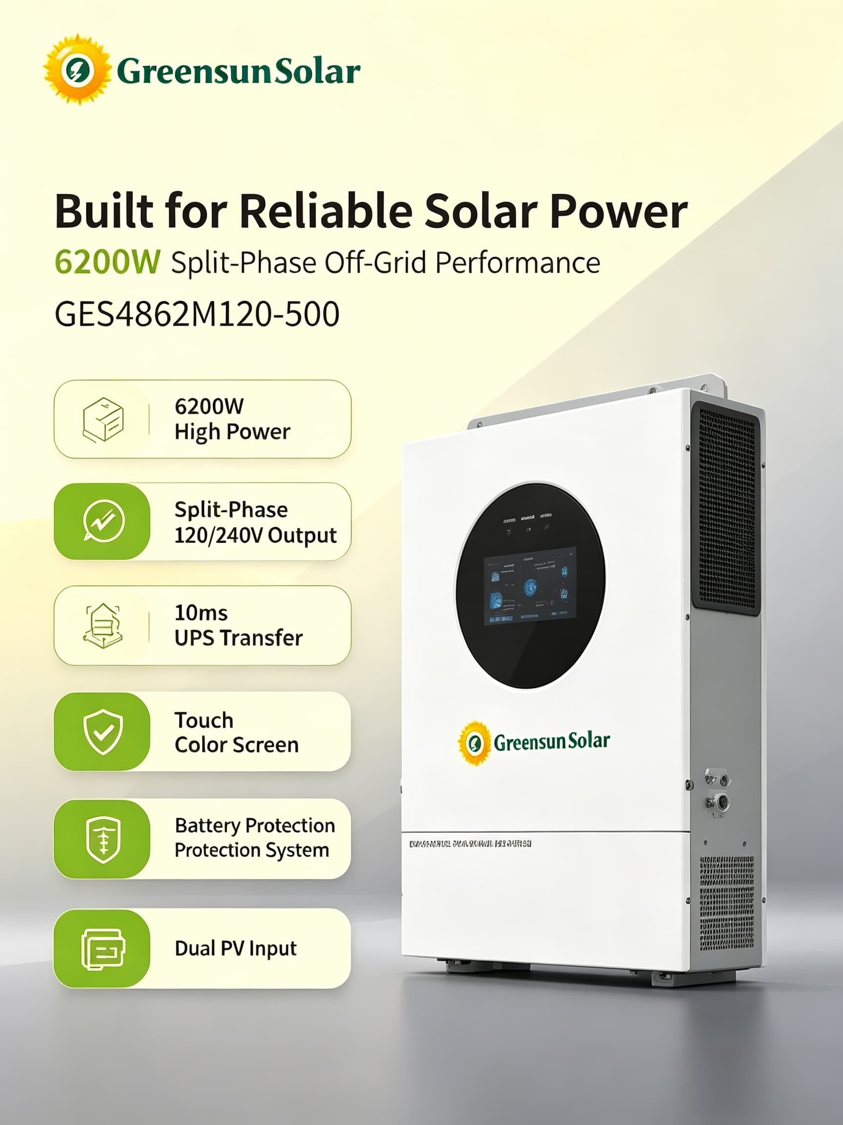 Off grid solar inverter 6.5KW solar inverter